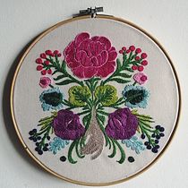 Mi Proyecto del curso: Técnica de bordado con paso atrás. Embroider project by Judith Hernández - 08.03.2020