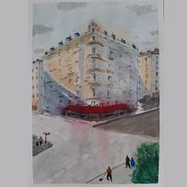 Mi Proyecto del curso: Dibujo arquitectónico con acuarela y tinta. Arquitetura, e Pintura em aquarela projeto de Andres Perez - 03.08.2020