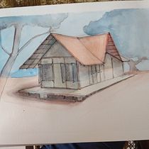 My project in Architectural Sketching with Watercolor and Ink course. Arquitetura projeto de shahveer_irani - 04.08.2020