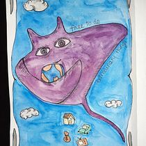 Drop attachements, free with the world in my arms. Traditional illustration project by heidi_7_bain - 08.04.2020