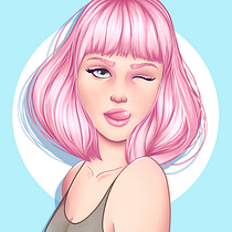 Mi Proyecto del curso: Retrato de personajes femeninos con Procreate. Projekt z dziedziny R, sunek c i frow użytkownika Aurora Gómez - 04.08.2020