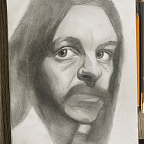 Mi Proyecto del curso: Retrato realista con lápiz de grafito. Animação 3D projeto de econde1999 - 04.08.2020