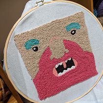 My project in Punch Needle XL Embroidery course. Un projet de Broderie de pt_rania_alsaif - 28.07.2020