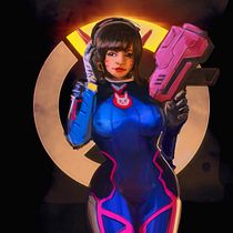 Mi Proyecto del curso: Dva y su pistolita. Digital Painting project by Francisco Armoa II - 08.05.2020