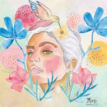 Mi Proyecto del curso: Retrato ilustrado en acuarela. Un projet de Dessin, Dessin de portrait, Illustration traditionnelle , et Aquarelle de Mayra Alejandra Torres Olarte - 06.08.2020