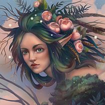 My project in Digital Fantasy Portraits with Photoshop course. Ilustração digital projeto de Anastasia Frolova - 07.08.2020