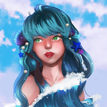 My project in Digital Fantasy Portraits with Photoshop course. Ilustração tradicional projeto de Jeneviev Jadraque - 06.08.2020