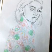 Mi Proyecto del curso: Retrato con lápiz, técnicas de color y Photoshop. Projekt z dziedziny Malowanie akwarelą użytkownika marcoshenriquez.c - 06.08.2020