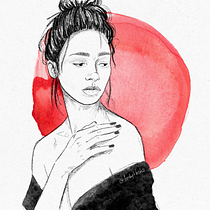 My project in Illustrated Portraits with Procreate course. Artistic Drawing, and Digital Illustration project by brunasbills - 08.07.2020