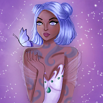 My project in Female Character Portraits in Procreate course. 2D Animation, and Character Design project by zetaszeroes - 08.07.2020
