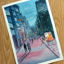 Mi Proyecto del curso: Paisajes urbanos en acuarela. Een project van  Beeldende kunst y Aquarelschilderen van Jennifer - 07.08.2020