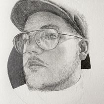 My project in Realistic Portrait with Graphite Pencil course. Desenho projeto de Derek McClure - 07.08.2020