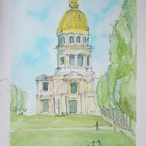 My project in Architectural Sketching with Watercolor and Ink course. Ilustração arquitetônica projeto de ftolulope0 - 07.08.2020