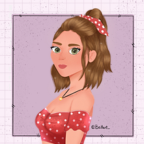 Meu projeto do curso: Retrato de personagens femininas com Procreate. Digital Illustration project by renatabjusto1999 - 08.07.2020