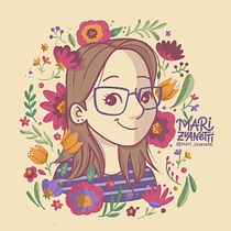 Meu projeto do curso: Retrato ilustrado com elementos botânicos. Desenho de retrato, Ilustração botânica e Ilustração digital projeto de Mari Zuanetti - 08.08.2020