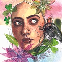 My project in Illustrated Portrait in Watercolor course. Un proyecto de Pintura a la acuarela de Natalia Alentieva - 08.08.2020