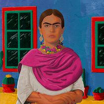 "FRIDA", del curso: Retratos pictóricos con técnicas digitales. Ilustração digital projeto de Ernesto Pérez Medina - 08.08.2020