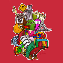 Atlantico Ilustrada. Digital Illustration project by Andres Silvera - 08.08.2020