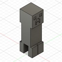 Mi Proyecto del curso: Introducción al diseño e impresión en 3D - Creeper. 3D Design projeto de Bruno Abner Domínguez - 09.08.2020