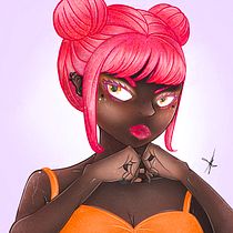 Mi Proyecto del curso: Retrato de personajes femeninos con Procreate . Portrait Drawing, and Digital Drawing project by Familia Quesada Gutiérrez - 08.08.2020