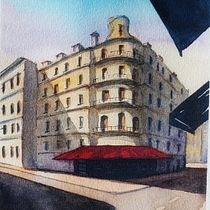 Mi Proyecto del curso: Dibujo arquitectónico con acuarela y tinta. Sketching, Drawing, Watercolor Painting, Architectural Illustration, Sketchbook & Ink Illustration project by edesca76 - 08.09.2020
