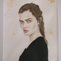 My project in Watercolor Portrait from a Photo course. Watercolor Painting project by karen.heimann - 08.18.2020