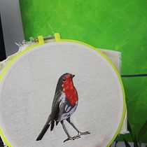 Mi Proyecto del curso: Pintar con hilo: técnicas de ilustración textil. Embroider project by Dayana Velásquez Londoño - 08.09.2020