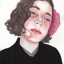Retrato em aquarela. Watercolor Painting project by Elaine Ferreira - 08.09.2020