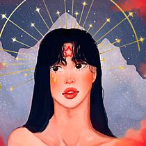 Meu projeto do curso: Retrato digital no Photoshop com um toque de fantasia,, AHDARA. Concept Art, Portrait Drawing, Traditional illustration, and Digital Illustration project by Sara Cibrão - 08.10.2020