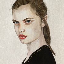 Llámame Coco. Portrait Drawing, and Watercolor Painting project by Eva María Marcos - 08.10.2020