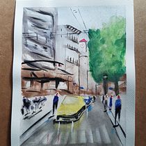 Mi Proyecto del curso: Paisajes urbanos en acuarela. Een project van Aquarelschilderen van fjavims79 - 10.08.2020