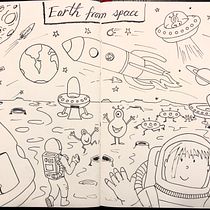 My project in The Art of Sketching: Transform Your Doodles into Art course Ein Projekt aus dem Bereich Kinderillustration und Traditionelle Illustration von cristiortega - 10.08.2020