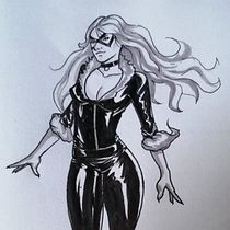 Black Cat! final result. Traditional illustration project by Josue Gutierrez - 07.11.2020