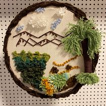 Meu projeto do curso: Criação de tapeçarias bordadas. Un projet de Aquarelle de ledacastello - 25.08.2020
