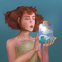 Secret Admirer. Digital Drawing project by Yumna Badr - 08.11.2020