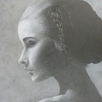 Meu projeto do curso: Retrato realista com lápis grafite.  projeto de ilustracao_andrea - 11.08.2020