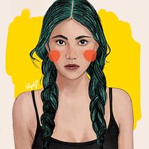 My project in Illustrated Portraits with Procreate course, thanks Elena!. Digital Illustration project by Eleonora Scarpini - 08.11.2020