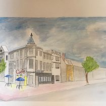 Cafe Added, Watercolor . Pintura em aquarela projeto de Kristen Bastis - 11.08.2020
