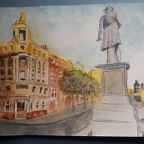 My project in Architectural Sketching with Watercolor and Ink course. Ilustração arquitetônica projeto de Mary McMahon - 11.08.2020