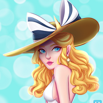Final Project- Summer Belinda from AFK Arena. Digital Illustration, and Portrait Drawing project by Agnes - 08.11.2020