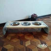 Mi Proyecto del curso: Comedor para mascotas en madera pino y concreto. Furniture Design, and Making project by Nydho Inventivo - 08.12.2020