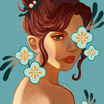 My final project for the portrait course.. Traditional illustration project by Hellen Botelho - 08.12.2020