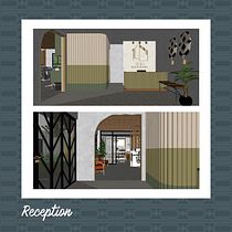 My project in Introduction to Interior Design course. Interior Architecture project by Mikaela Burbano - 01.30.2021