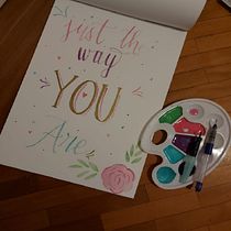 Mi Proyecto del curso: Caligrafía con pinceles de agua para principiantes. Un progetto di Calligrafia di ame_altamirano - 13.08.2020