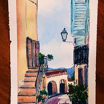 Architectural Sketching with Watercolor and Ink (sharing starting with my very first sketch, and adding updates!). Pintura em aquarela projeto de victoria_ortgiesen - 13.08.2020