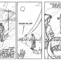 An ordinary Constantine's evening by Colito. Ilustração tradicional, Comic, Desenho a lápis, e Desenho projeto de Juan Francisco Coll Romero - 14.08.2020