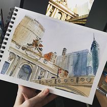 Estación Grand Central Terminal. Ilustração arquitetônica projeto de fergunet - 06.09.2020