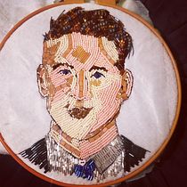 Beaded Portrait of Channing Tatum. Een project van Textiel van lucy.stoner - 14.08.2020