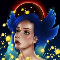 Mi Proyecto del curso: Retratos digitales de fantasía con Photoshop. Desenho, Desenho de retrato, Desenho digital, Ilustração tradicional, Ilustração digital, Pintura, e Pintura digital projeto de Linda Trejo - 14.08.2020