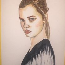 Mi Proyecto del curso: Retrato en acuarela a partir de una fotografía. Fine Arts project by Omara Zuñiga Gonzalez - 08.15.2020